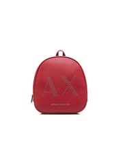 Armani Exchange logo studded backpack
