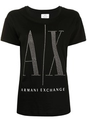 Armani Exchange sequin-logo T-shirt