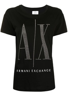 Armani Exchange logo-studded cotton T-shirt