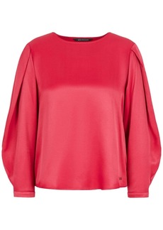 Armani Exchange long-sleeved satin blouse