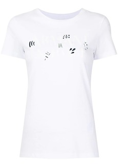 Armani Exchange metallic logo print T-shirt