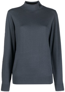 Armani Exchange mock-neck fine-knit jumper