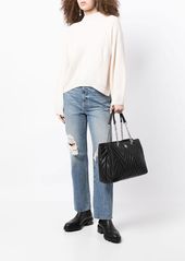 Armani Exchange padded leather tote