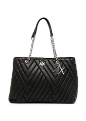 Armani Exchange padded leather tote