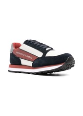 Armani Exchange panelled low-top sneakers