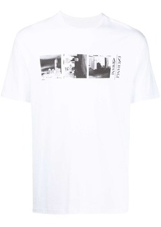 Armani Exchange photographic-print cotton T-shirt