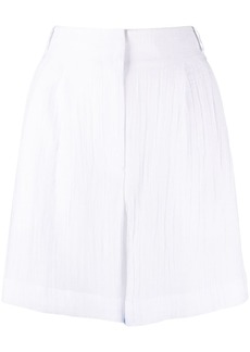 Armani Exchange plissé tailored shorts