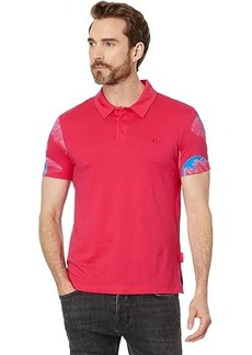 Armani Exchange Regular Fit Cotton Floral Polo