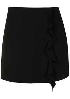 Armani Exchange ruffle-detail high-waist skirt