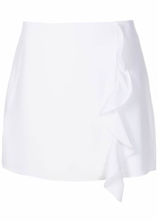 Armani Exchange ruffle-detail mini skirt