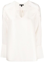 Armani Exchange semi-sheer blouse