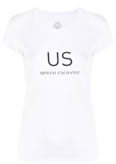 Armani Exchange slogan-print T-shirt