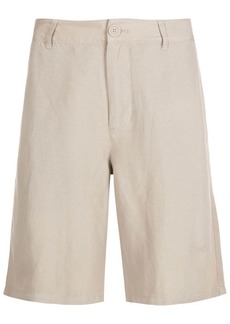 Armani Exchange straight-leg linen bermuda shorts