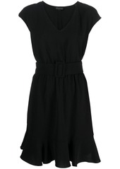 Armani Exchange V-neck belted dress