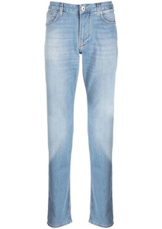 Armani faded-effect straight-leg jeans