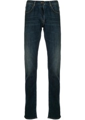 Armani faded straight-leg jeans
