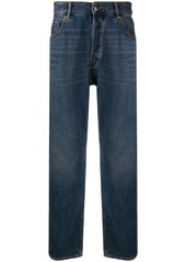 Armani faded straight leg jeans