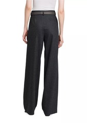 Armani Flannel High-Rise Trousers