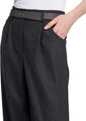 Armani Flannel High-Rise Trousers