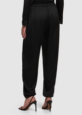 Armani Fluid Silk Satin Wide Pants