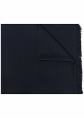 Armani frayed-hem wool scarf