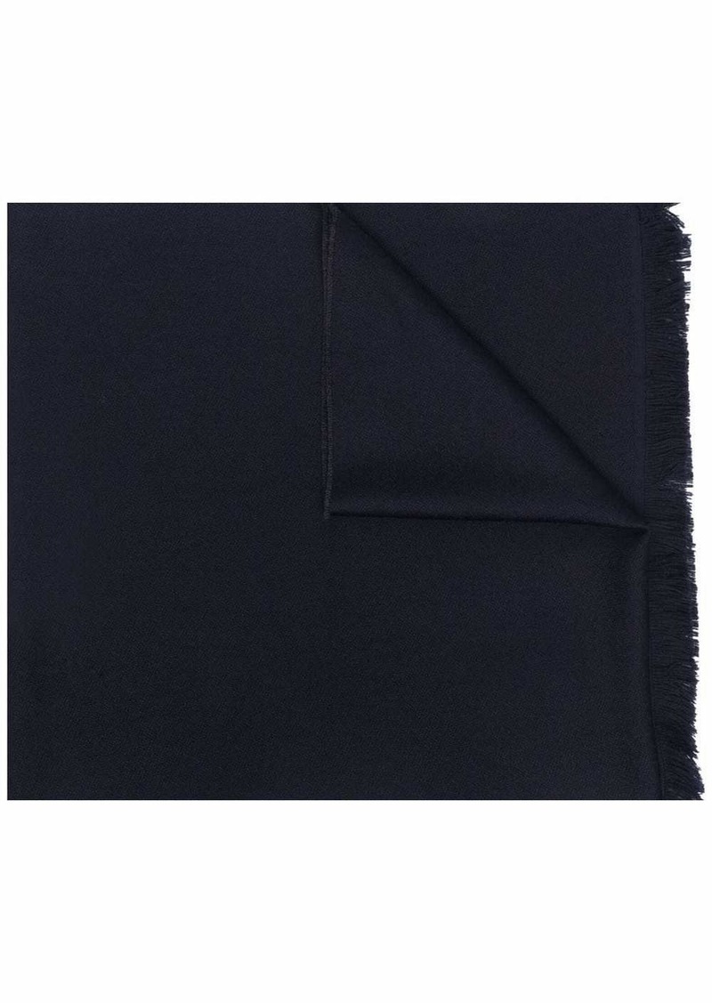 Armani frayed-hem wool scarf