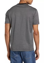 Armani Geometric-Patterned Short-Sleeve T-Shirt