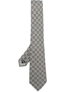 Armani geometric-print silk tie