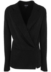 GIORGIO ARMANI ALL OVER RHINESTONE DOUBLE JACKET CLOTHING