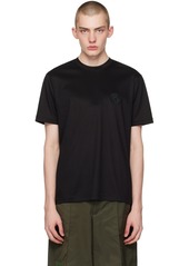 Giorgio Armani Black Embroidered T-Shirt