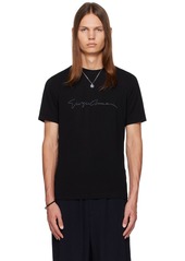 Giorgio Armani Black Printed T-Shirt