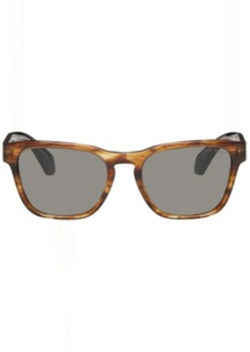 Giorgio Armani Brown Rectangle Sunglasses