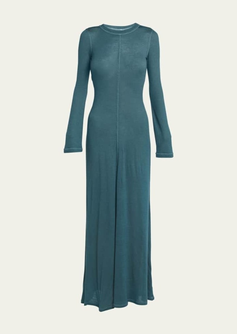 Giorgio Armani Cashmere Maxi Dress with Seamed Detail