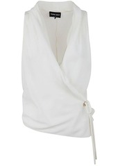 GIORGIO ARMANI CROSSED SLEEVELESS TOP CLOTHING