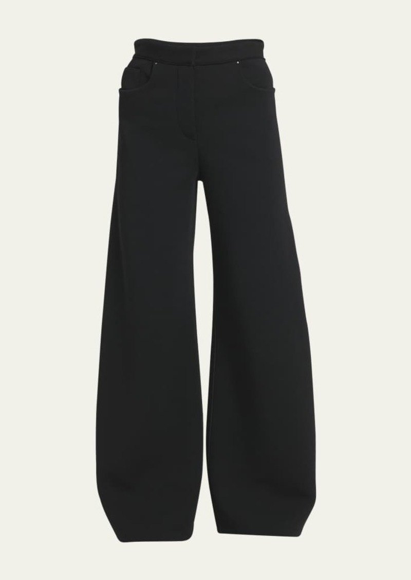 Giorgio Armani Double Jersey Wide-Leg Pants