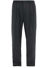 Giorgio Armani Elasticated-waist wool-blend twill trousers