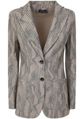 GIORGIO ARMANI JACQUARD CLASSIC JACKET CLOTHING