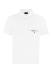 GIORGIO ARMANI LOGO COTTON POLO SHIRT