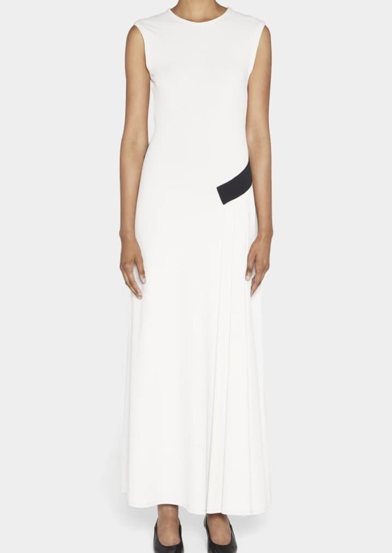 Giorgio Armani Maxi Dress w/ Colorblock Hip Detail