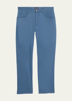 Giorgio Armani Men's 5-Pocket Cotton and Silk Denim Pants