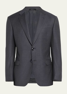 Giorgio Armani Men's Micro-Pattern Wool Suit