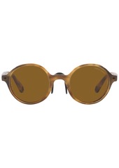 Giorgio Armani Men's Sunglasses, 48 - Opal Striped Brown