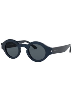 Giorgio Armani Men's Sunglasses - TRANSPARENT BLUE/GREY