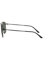 Giorgio Armani Men's Sunglasses, AR6080 55 - MATTE BLACK / GREEN