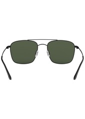 Giorgio Armani Men's Sunglasses, AR6080 55 - MATTE BLACK / GREEN