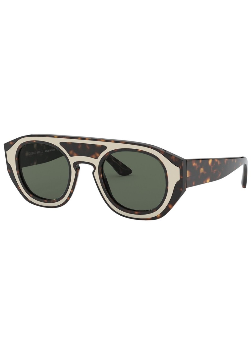 Giorgio Armani Men's Sunglasses, AR8135 - HAVANA/LIGHT GREEN