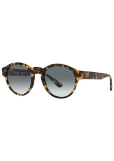 Giorgio Armani Men's Sunglasses, AR8146 50 - YELLOW HAVANA/LIGHT BLUE GRADIENT GREY