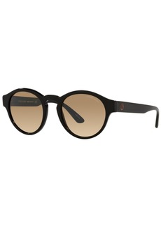 Giorgio Armani Men's Sunglasses, AR8146 50 - BLACK/CLEAR GRADIENT BROWN PHOTO