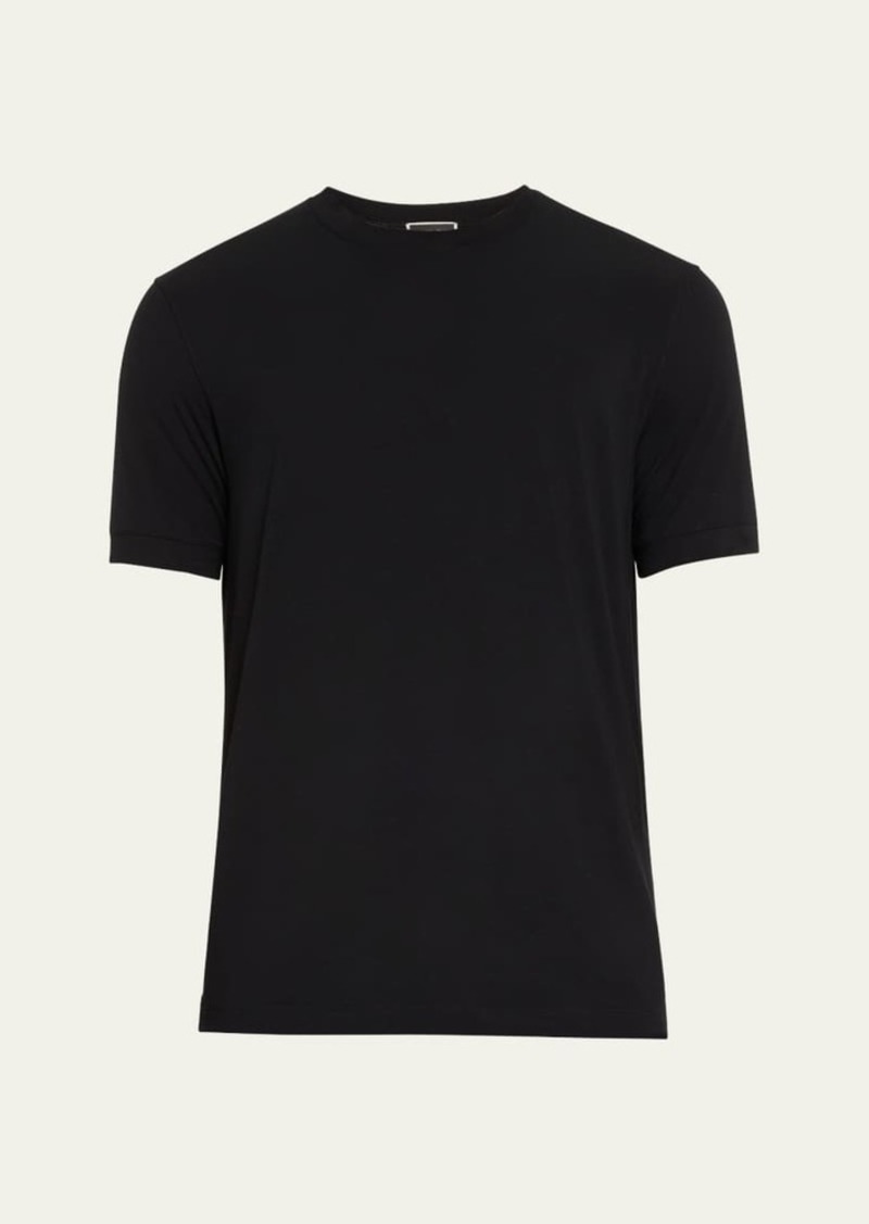 Giorgio Armani Men's Textured Stretch T-Shirt