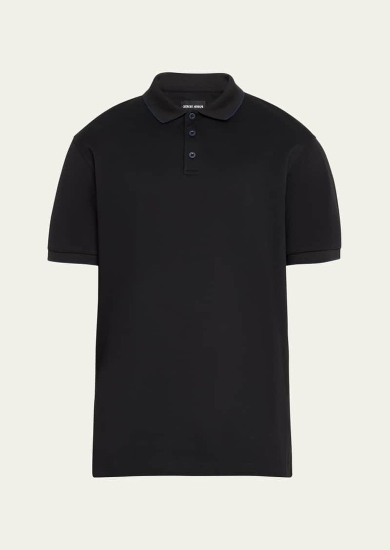 Giorgio Armani Men's Tipped Polo Shirt